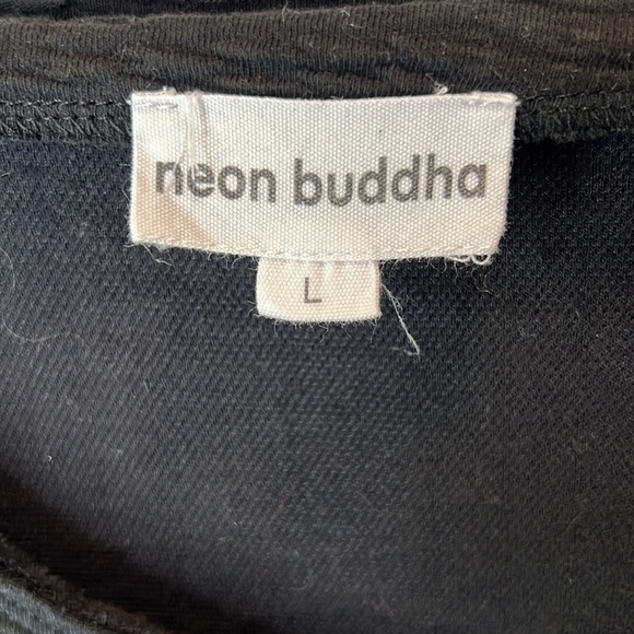 Neon Buddha Cross Over Long Sleeve Top Size Medium** - Picture 4 of 13